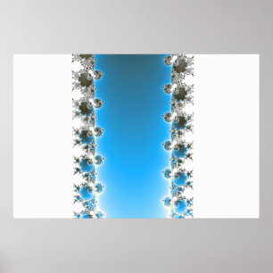 Poster Leenece - Fractal bleu