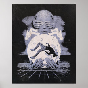 Poster L'Effondrement - Design Techno-Dystopian Streetwea