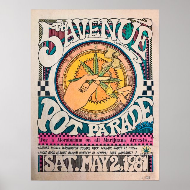 Poster Légaliser Historiquement It Pot Parade Weed (Devant)