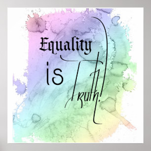 Poster L'égalité est la vérité