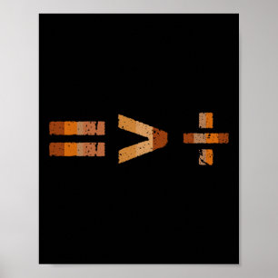 Poster L'égalité est plus grande que la division Histoire