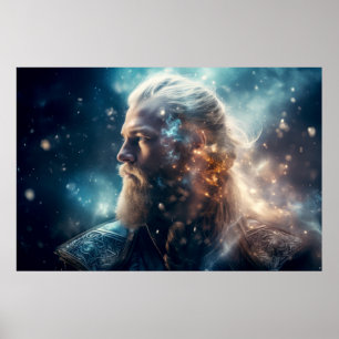 Poster Legend Warrior Fantastic Cosmic Magie