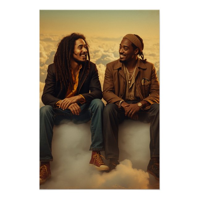 Poster Legendary Hip-Hop & Reggae Icons in the Clouds  (Devant)