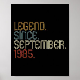 Poster Légende 1985 Cadeaux d'anniversaire 40 ans pour ho