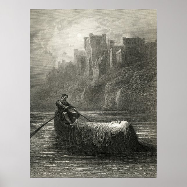Poster Légende arthurienne : Le Corps d'Elaine (Devant)