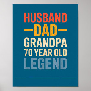 Poster Légende de 70 ans Mari Papa