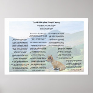Poster légende de corgi