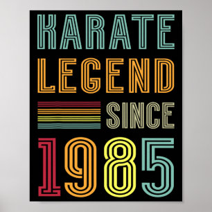 Poster Légende du karaté 1985 40 ans entraîneur sportif 4