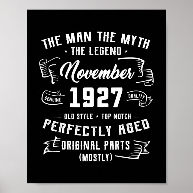 Poster Légende du mythe masculin novembre 1927 95e annive (Devant)