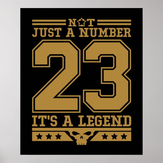 Poster Légende du numéro 23 (Devant)