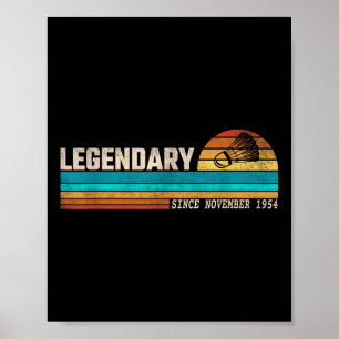 Poster Légende Joueuse de Badminton Depuis Novembre 1954