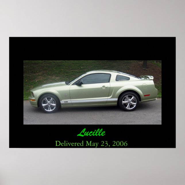 Poster Légende Lime Mustang GTA 2006 (Devant)