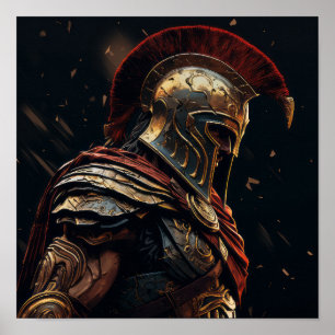 Poster Légendes spartiates : Tenacité inébranlable dans u