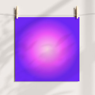 Poster Légère et chaude Aura Violet Rose Ombre