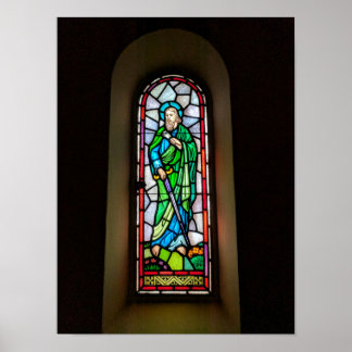 Poster L'église catholique en verre tendu