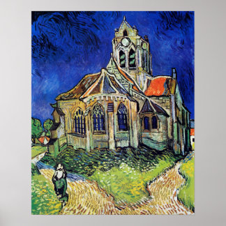 Poster L'église de Vincent van Gogh à Auvers
