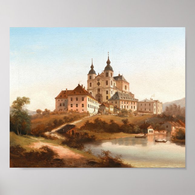 Poster L'église du pèlerinage | Johann Wilhelm Jankowsky (Devant)