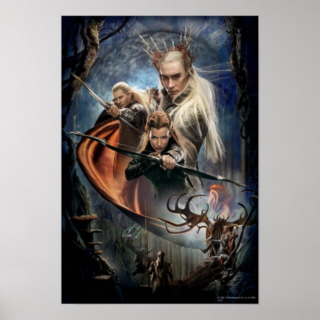 Poster LEGOLAS GREENLEAF™, TAURIEL™ et Thranduil (Devant)