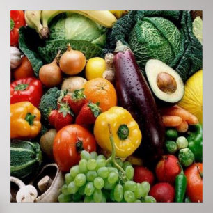 POSTER LÉGUMES DE FRUITS