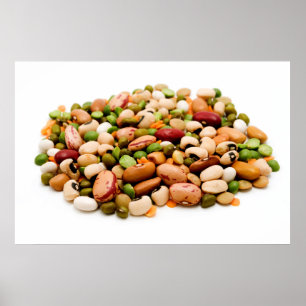 Poster Légumes et céréales séchés