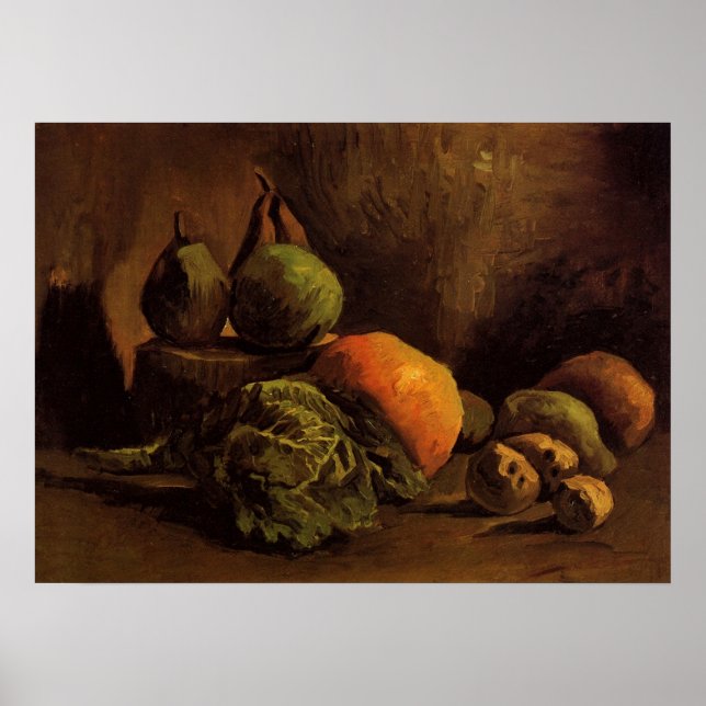 Poster Légumes et fruits de Vincent van Gogh (Devant)