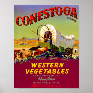 Poster Légumes occidentaux de Conestoga