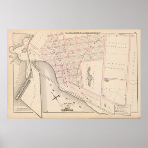 Poster Lehigh and Wilkesbarre Coal Company wharf Atlas