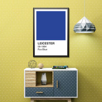 Leicester Fox Blue - Bordure blanche