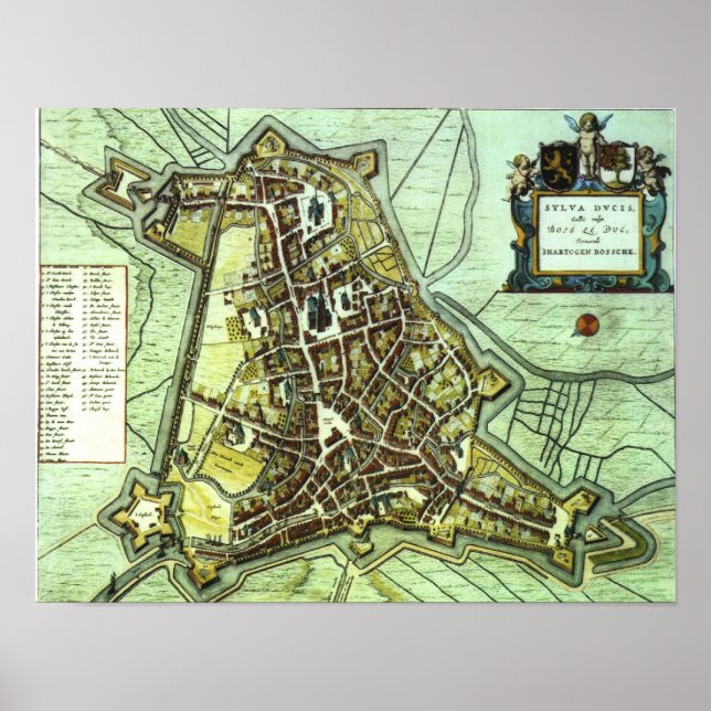 Poster Leiden - 1652 (Devant)