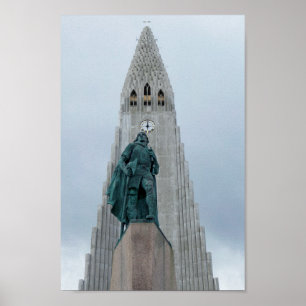 Poster Leif Erikson Statue, Islande