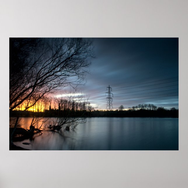 Poster Leighton Buzzard Winter Sunrise (7797) (Devant)