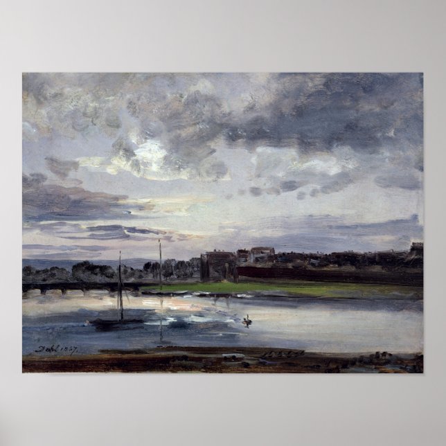 Poster L'Elbe et la Nouvelle Ville, Dresde (Devant)