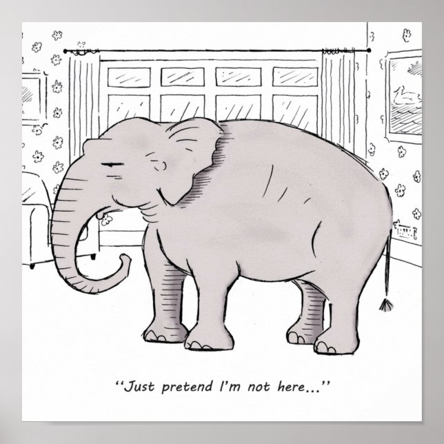 Poster L'éléphant dans la chambre (Devant)