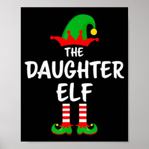 Poster L'Elf de la fille correspondant à Noël en famille