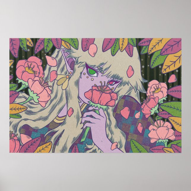 Poster L'Elfe dans le jardin (Devant)
