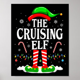 Poster L'elfe de croisière Xmas drôle de famille assortie