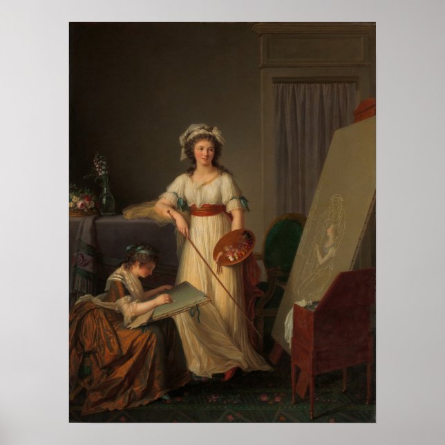 Poster Lemoine - L'Artiste Et Sa Soeur 1796 (Devant)