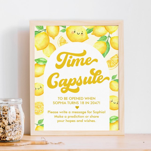 Poster Lemon Anniversaire Temps Capsule Jeu (Créateur téléchargé)
