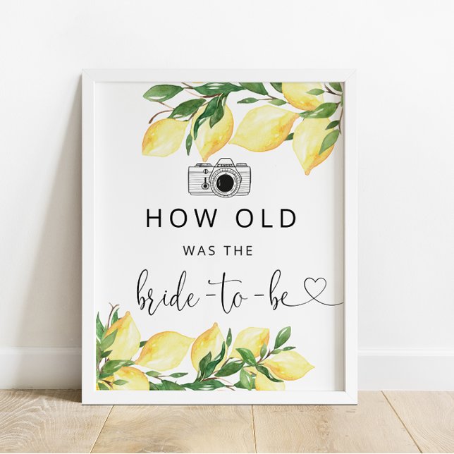 Poster Lemon L'âge de la mariée Fête des mariées jeu (Créateur téléchargé)