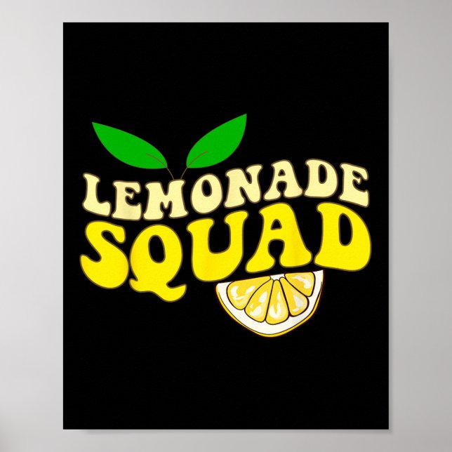 Poster Lemonade Squad Drôle Pour Stand Boss Lemon Juice S (Devant)