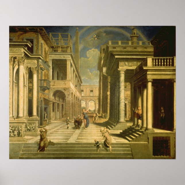 Poster L'empereur Augustus et le Sibyl, 1535 (Devant)