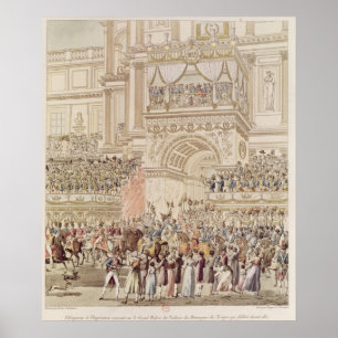 Poster L'empereur et l'impératrice reçoivent l'hommage