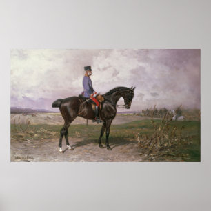 Poster L'empereur François Joseph Ier sur son cheval autr