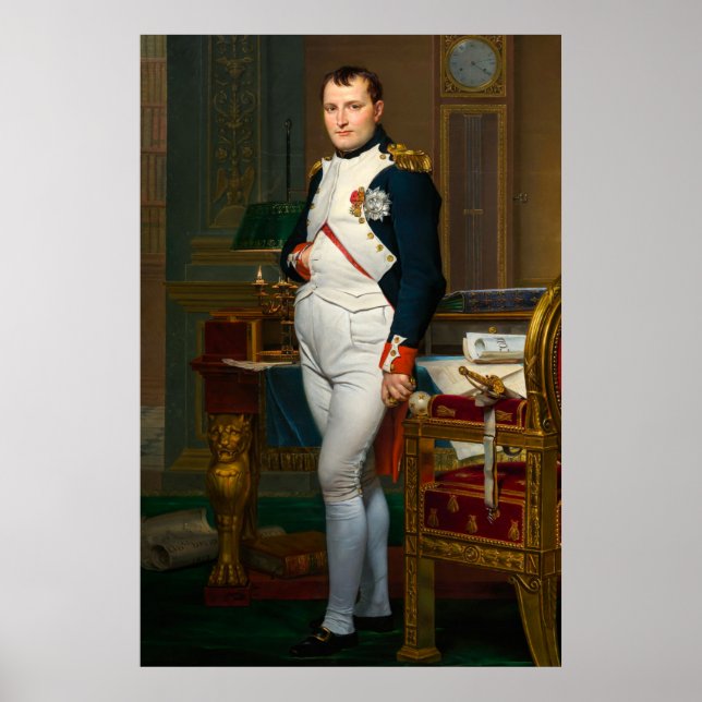 Poster L'empereur Napoléon dans son étude aux Tuileries (Devant)