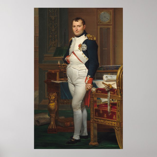Poster L'empereur Napoléon dans son étude aux Tuileries (Devant)