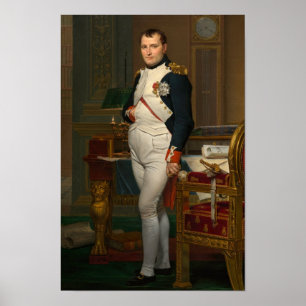 Poster L'empereur Napoléon dans son étude par David - Aff