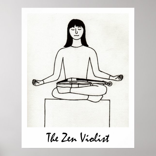Poster L'empreinte violiste zen (Devant)