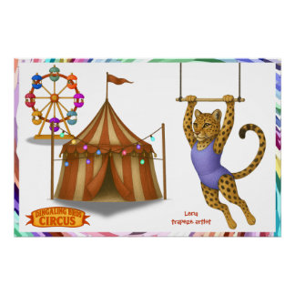 Poster Lena leopard trapeze artist