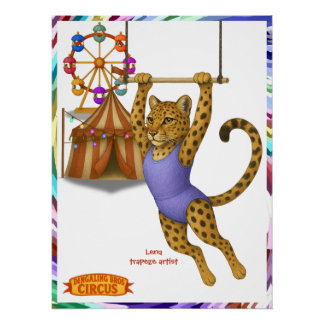 Poster Lena leopard trapeze artist