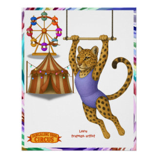 Poster Lena leopard trapeze artist